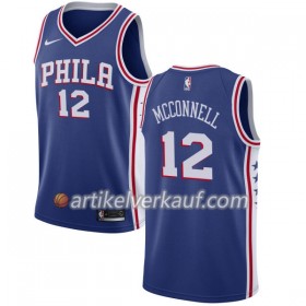 NBA Philadelphia 76ers Trikot T.J. McConnell 12 Nike 2017-18 Blau Swingman - Herren